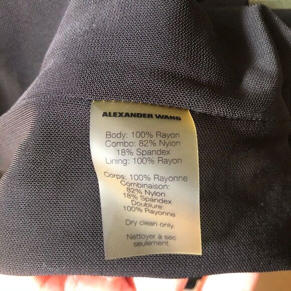 T by Alexander Wang Mesh Back Sleeveless LBD Dress - Picture 8 of 8